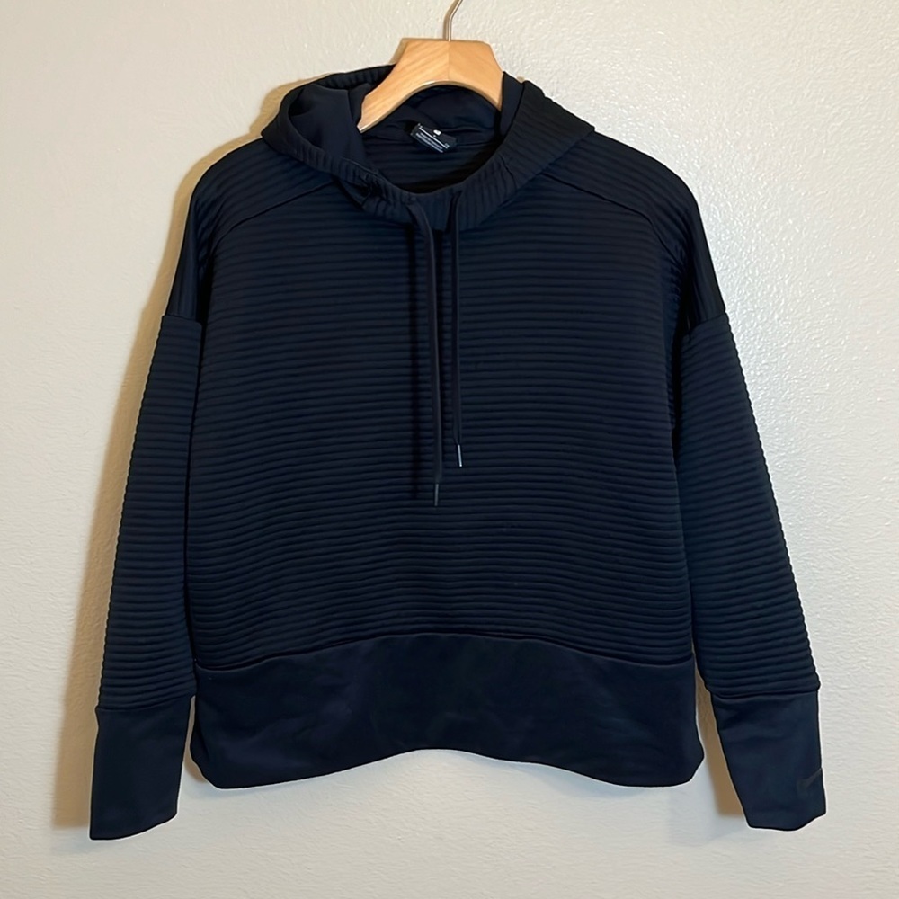 Nike Dri-Fit Black Pullover Hoodie Sweatshirt